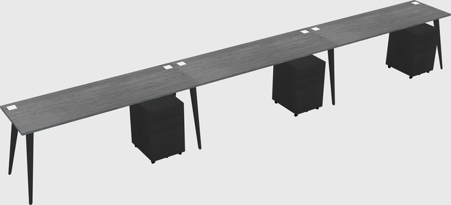 Bureau rectangulaire moderne