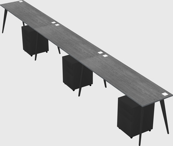Bureau rectangulaire moderne
