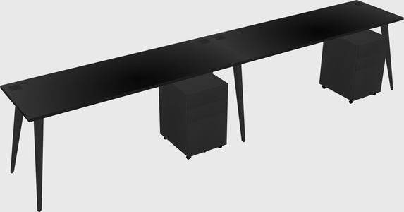 Modern rectangular office desk