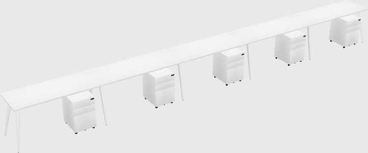 Modern rectangular office desk