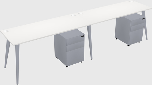Modern rectangular office desk