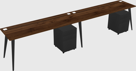 Bureau rectangulaire moderne
