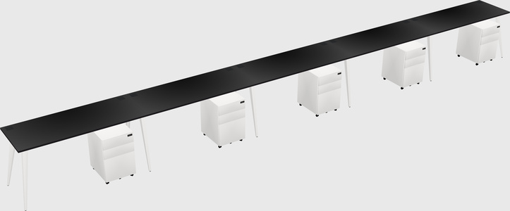 Modern rectangular office desk