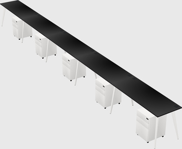 Modern rectangular office desk