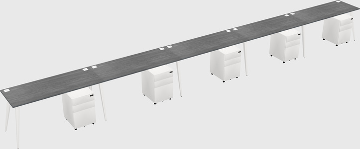 Modern rectangular office desk