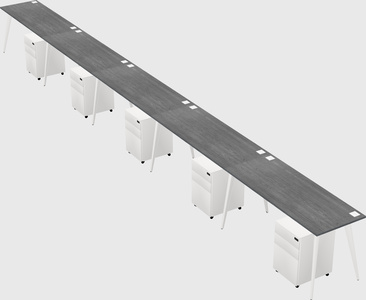 Modern rectangular office desk