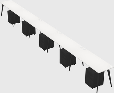 Modern rectangular office desk