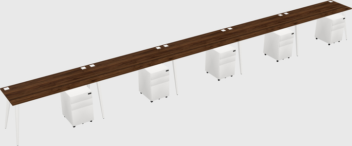 Modern rectangular office desk