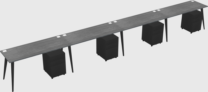 Bureau rectangulaire moderne
