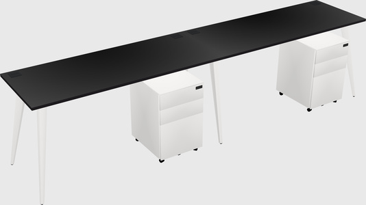Bureau rectangulaire moderne