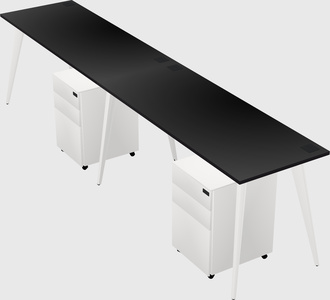Bureau rectangulaire moderne