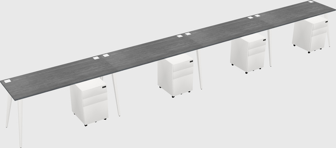 Modern rectangular office desk