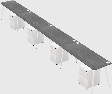 Modern rectangular office desk