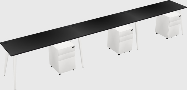 Modern rectangular office desk