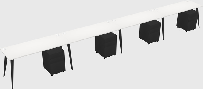 Bureau rectangulaire moderne