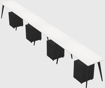 Bureau rectangulaire moderne