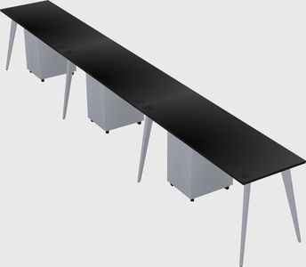 Bureau rectangulaire moderne