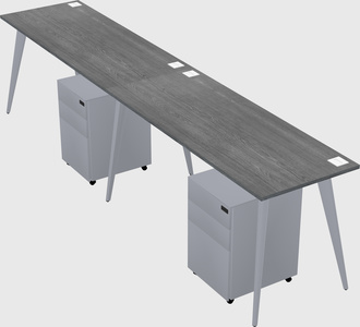 Bureau rectangulaire moderne