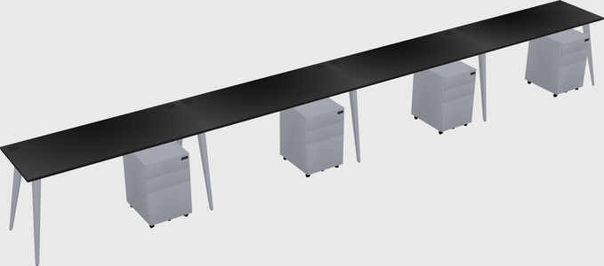 Modern rectangular office desk