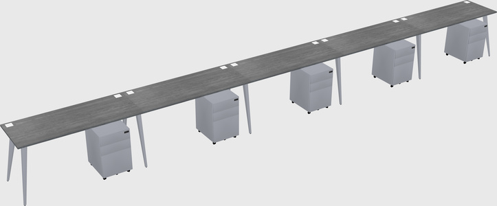 Modern rectangular office desk