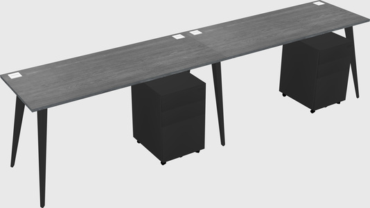 Bureau rectangulaire moderne