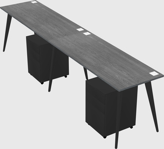 Bureau rectangulaire moderne