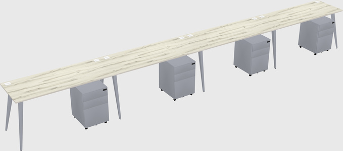 Modern rectangular office desk