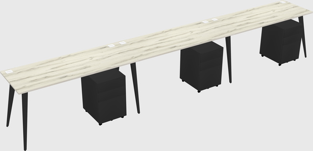 Bureau rectangulaire moderne