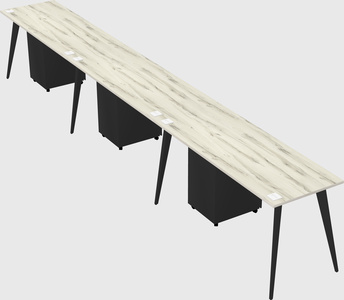 Bureau rectangulaire moderne