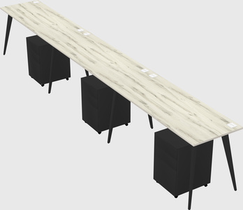 Bureau rectangulaire moderne