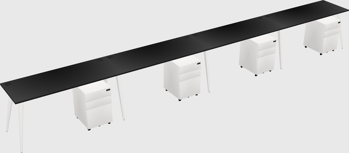 Modern rectangular office desk