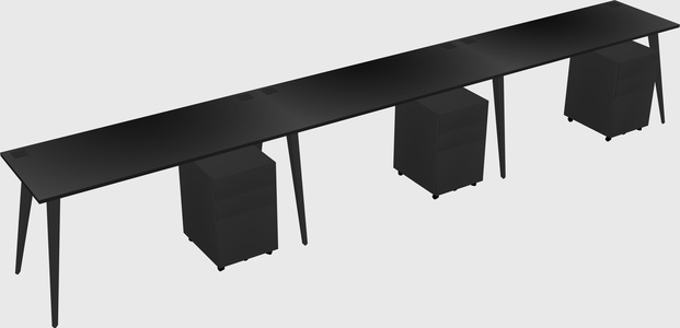 Modern rectangular office desk