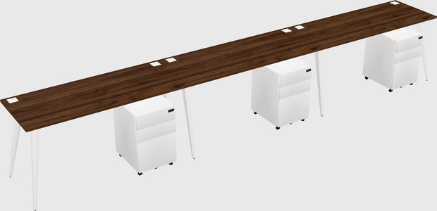 Bureau rectangulaire moderne