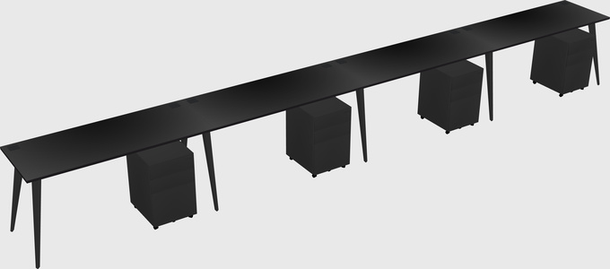 Modern rectangular office desk
