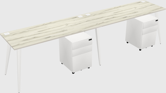 Bureau rectangulaire moderne