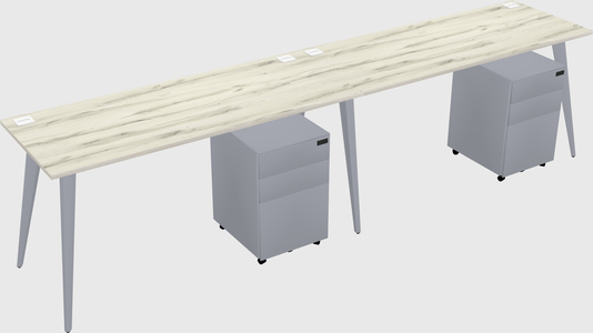 Bureau rectangulaire moderne
