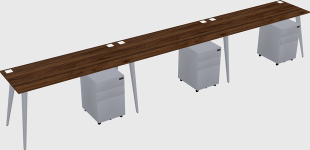 Bureau rectangulaire moderne