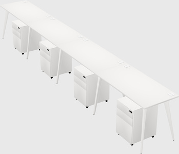 Bureau rectangulaire moderne