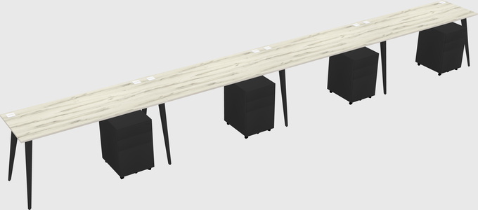 Bureau rectangulaire moderne