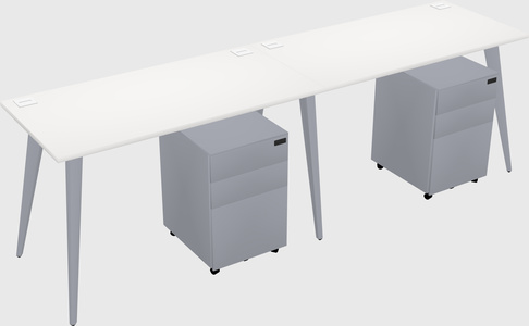 Bureau rectangulaire moderne