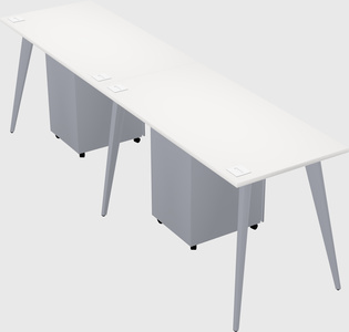 Bureau rectangulaire moderne