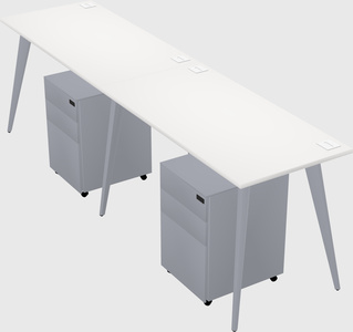 Bureau rectangulaire moderne