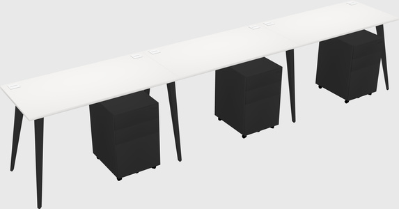 Bureau rectangulaire moderne