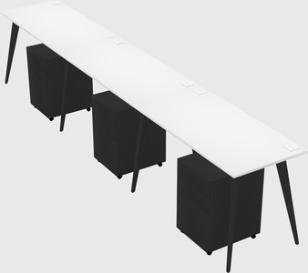 Bureau rectangulaire moderne