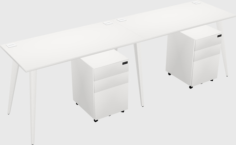 Bureau rectangulaire moderne