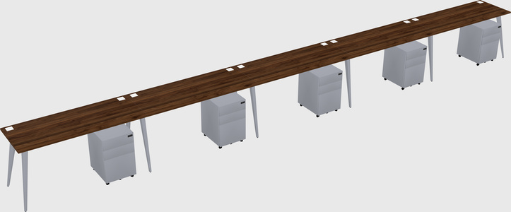 Modern rectangular office desk