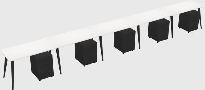 Modern rectangular office desk