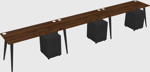 Modern rectangular office desk