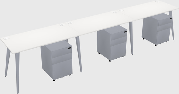 Bureau rectangulaire moderne