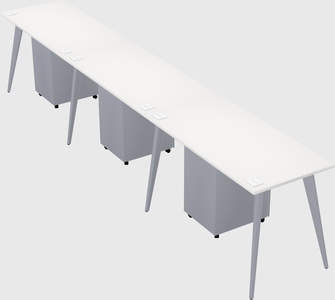 Bureau rectangulaire moderne